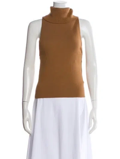 Pre-owned Alice And Olivia Turtleneck Sweater In Brown