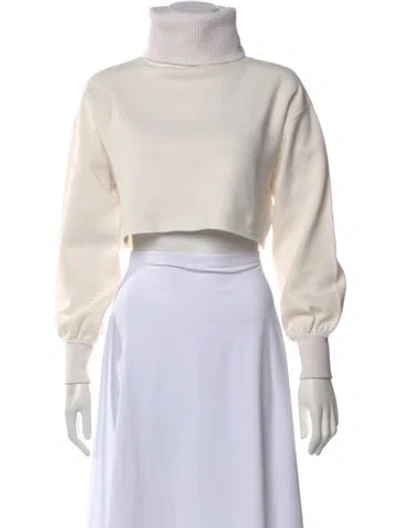 Pre-owned Alice And Olivia Turtleneck Sweater In Neutral
