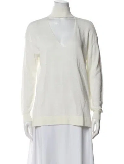Pre-owned Alice And Olivia Turtleneck Sweater In Neutral