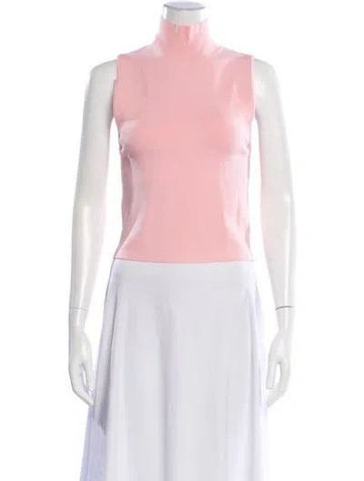 Pre-owned Alice And Olivia Turtleneck Sweater In Pink