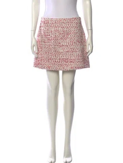 Pre-owned Alice And Olivia Tweed Pattern Mini Skirt In Multi