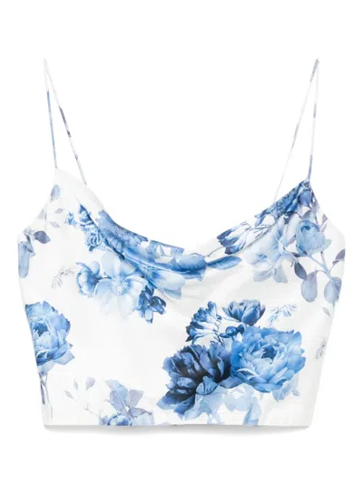 Alice And Olivia Valentina Top In White