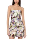 Alice And Olivia Velia Embellished Spaghetti Strap Dress In Champagne Multi