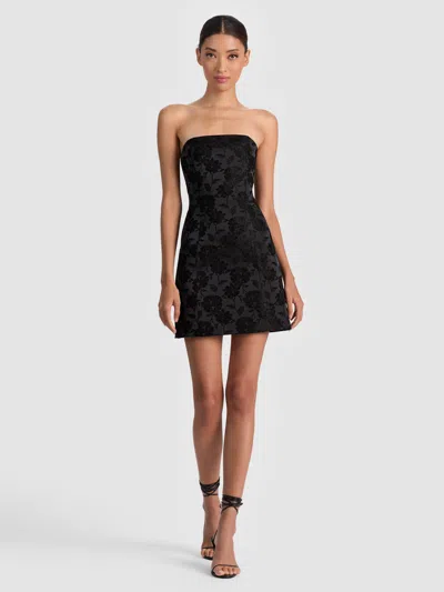 Alice And Olivia Velia Mini Dress In Black