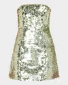 Alice And Olivia Alice + Olivia Velia Mini Dress In Sea Spray