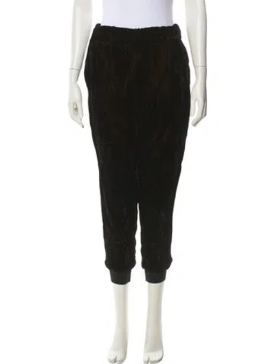 Pre-owned Alice And Olivia Velvet Sweatpants In Multi