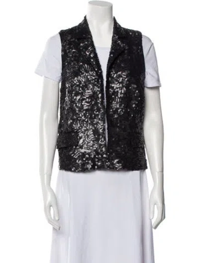 Pre-owned Alice And Olivia Vest In Black