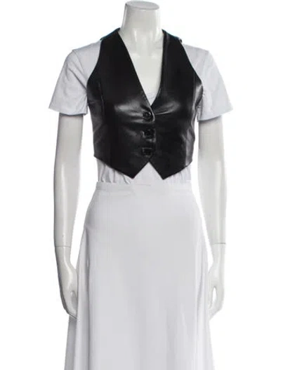 Pre-owned Alice And Olivia Vest In Black