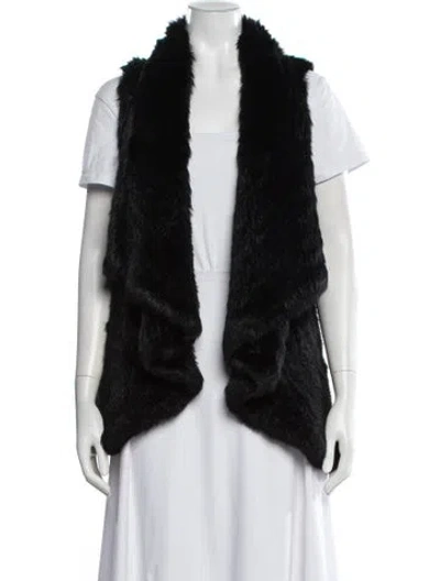Pre-owned Alice And Olivia Vest In Black