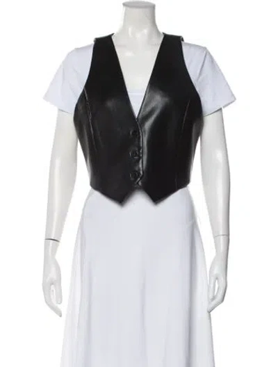 Pre-owned Alice And Olivia Vest In Black