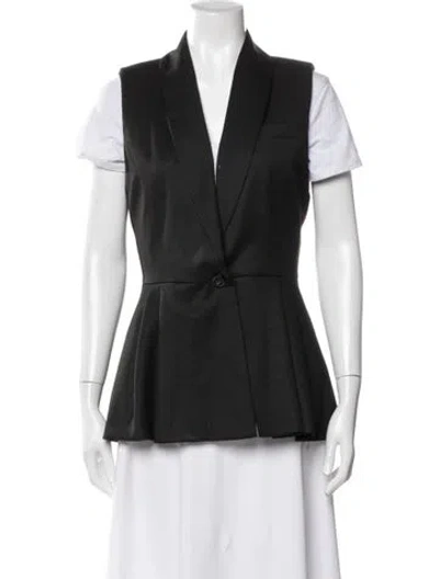 Pre-owned Alice And Olivia Vest In Black