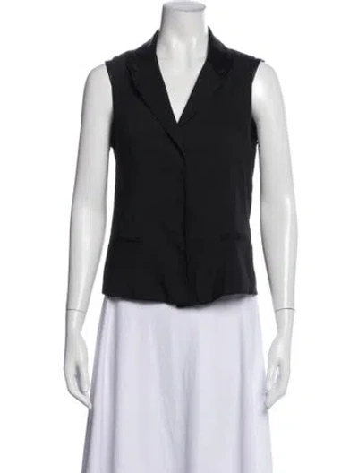 Pre-owned Alice And Olivia Vest In Black