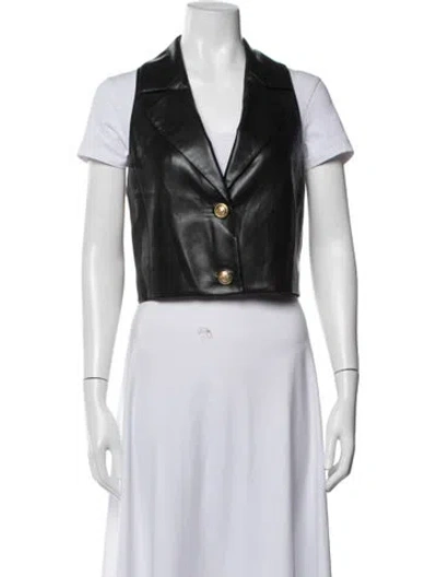Pre-owned Alice And Olivia Vest In Black