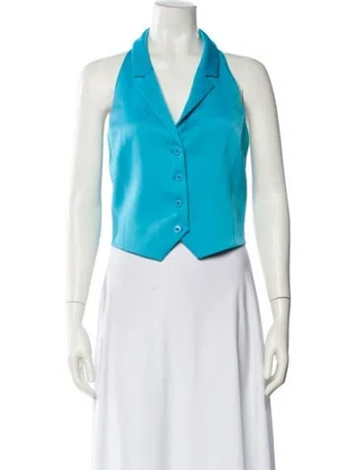Pre-owned Alice And Olivia Vest In Blue