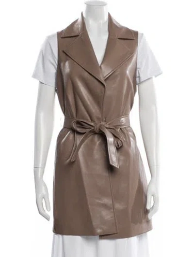 Pre-owned Alice And Olivia Vest In Brown