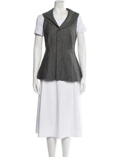 Pre-owned Alice And Olivia Vest In Gray