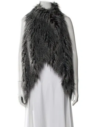 Pre-owned Alice And Olivia Vest In Gray