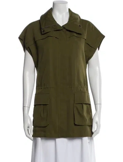 Pre-owned Alice And Olivia Vest In Green