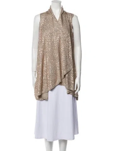 Pre-owned Alice And Olivia Vest In Neutral