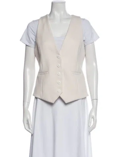 Pre-owned Alice And Olivia Vest In Neutral