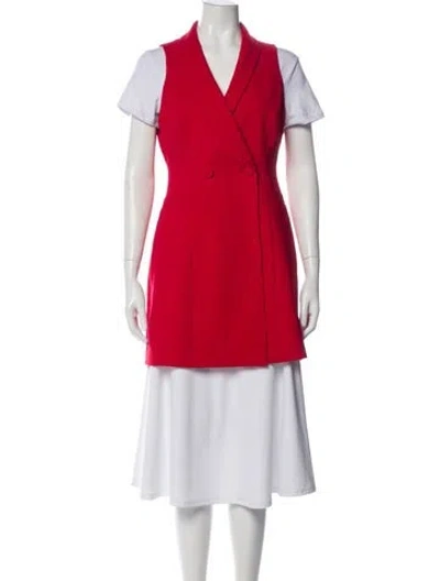Pre-owned Alice And Olivia Vest In Red