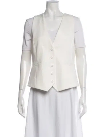 Pre-owned Alice And Olivia Vest W/ Tags In White