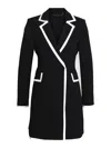 Alice And Olivia Kyrie Tuxedo Romper In Black
