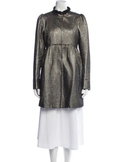 Pre-owned Alice And Olivia Vintage Patterned Coat In Multi