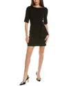 Alice And Olivia Alice + Olivia Virgil Boat Neck Wrap Dress In Black
