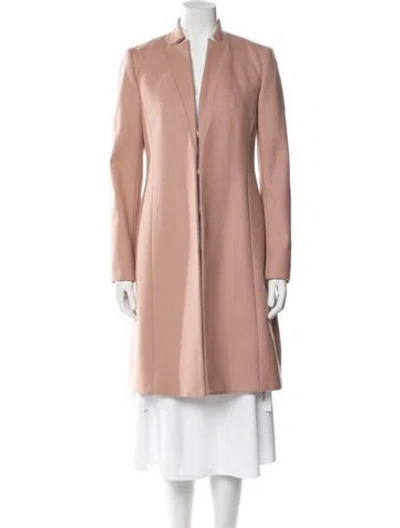 Pre-owned Alice And Olivia Virgin Wool Coat In Pink