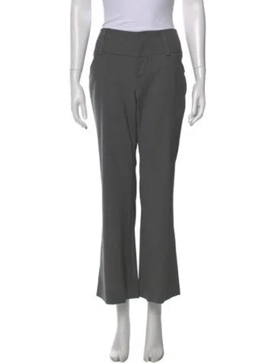 Pre-owned Alice And Olivia Virgin Wool Flared Pants W/ Tags In Gray