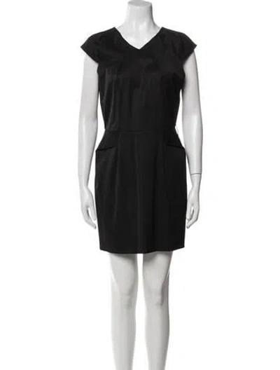 Pre-owned Alice And Olivia Virgin Wool Mini Dress In Multi