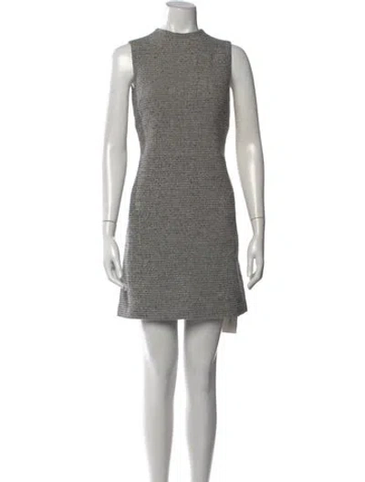 Pre-owned Alice And Olivia Virgin Wool Mini Dress In Multi