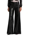 Alice And Olivia Vlare Faux Leather Pants In Black