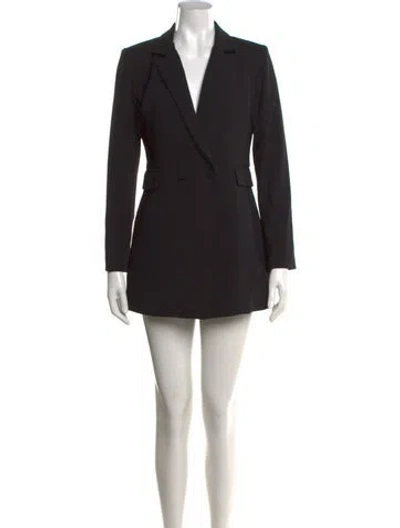 Pre-owned Alice And Olivia V-neck Jumpsuit W/ Tags In Black