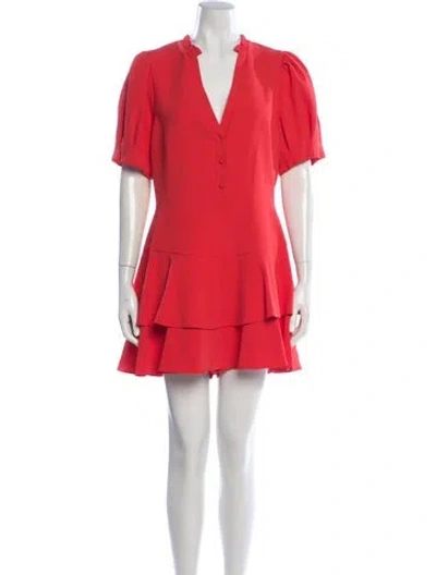 Pre-owned Alice And Olivia V-neck Jumpsuit W/ Tags In Orange