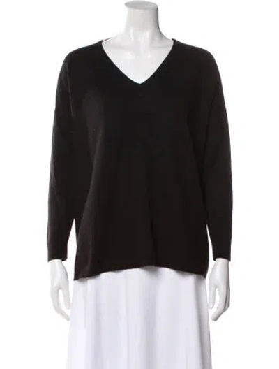 Pre-owned Alice And Olivia V-neck Long Sleeve Sweatshirt In Brown