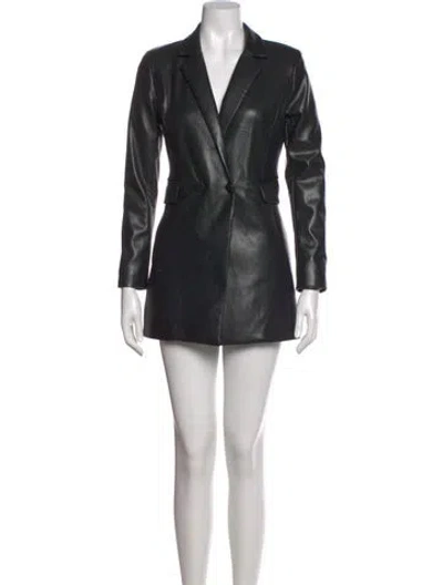 Pre-owned Alice And Olivia V-neck Romper In Black