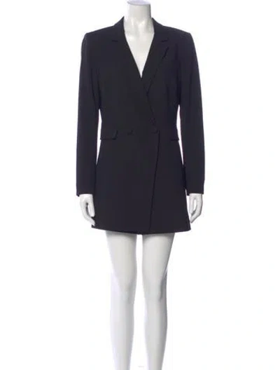 Pre-owned Alice And Olivia V-neck Romper In Black