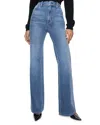 Alice And Olivia Weezy Full Length Jeans In Avery Blue