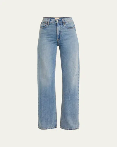 Alice And Olivia Weezy High-rise Wide-leg Jeans In Sadie Lt Vintage Blue