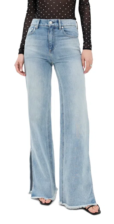 Alice And Olivia Weezy Jeans Gemma Light Blue