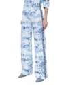 Alice And Olivia Weezy Printed High Rise Wide Leg Jeans In Chateau In Chateau