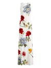 Alice And Olivia White Delora Open Back Maxi Dress In White