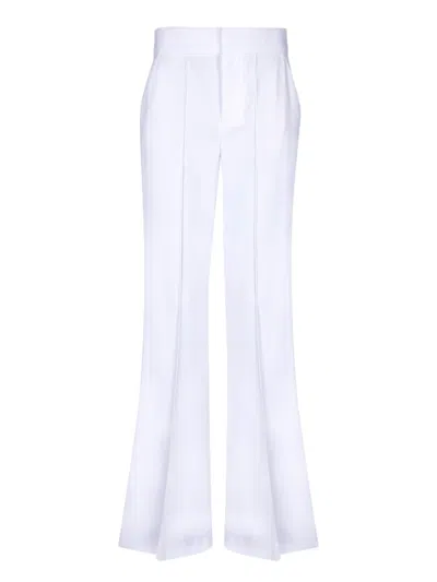ALICE AND OLIVIA ALICE + OLIVIA WHITE FLARED TROUSERS