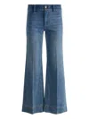 Alice And Olivia Wide-leg Cropped Jeans