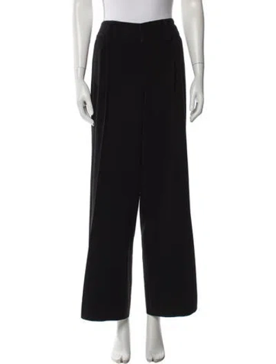 Pre-owned Alice And Olivia Wide Leg Pants In Black
