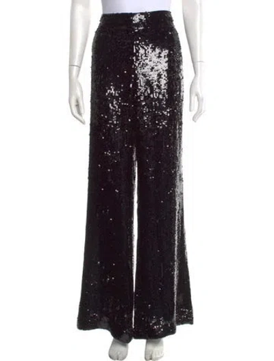 Pre-owned Alice And Olivia Wide Leg Pants In Black