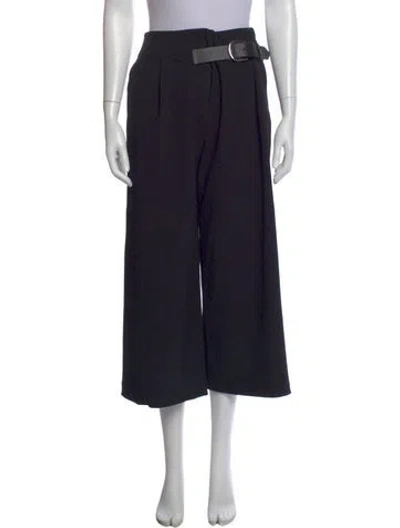 Pre-owned Alice And Olivia Wide Leg Pants In Black