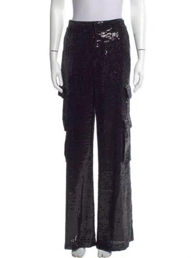 Pre-owned Alice And Olivia Wide Leg Pants In Black